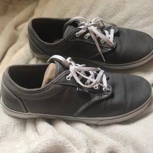 Gray Lace Up Vans